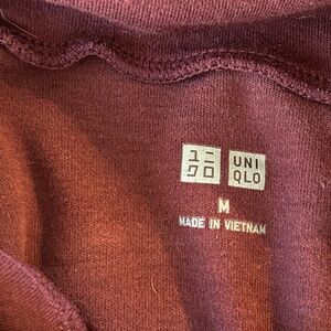 Uniqlo Maroon Turtleneck - Size Medium, Good Condition